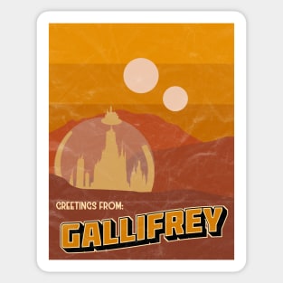 Greetings From Gallifrey Sticker